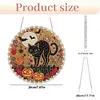 Black Cat DIY Diamond Painting Hanging Ornament 20cm for Adults