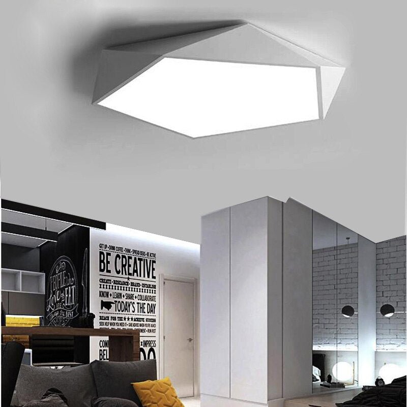 Super Thin 5CM LED Ceiling Lights Absorption Lamp Geometric Ceiling Lamps for Living Room Dining Room Balcony Home Lighting