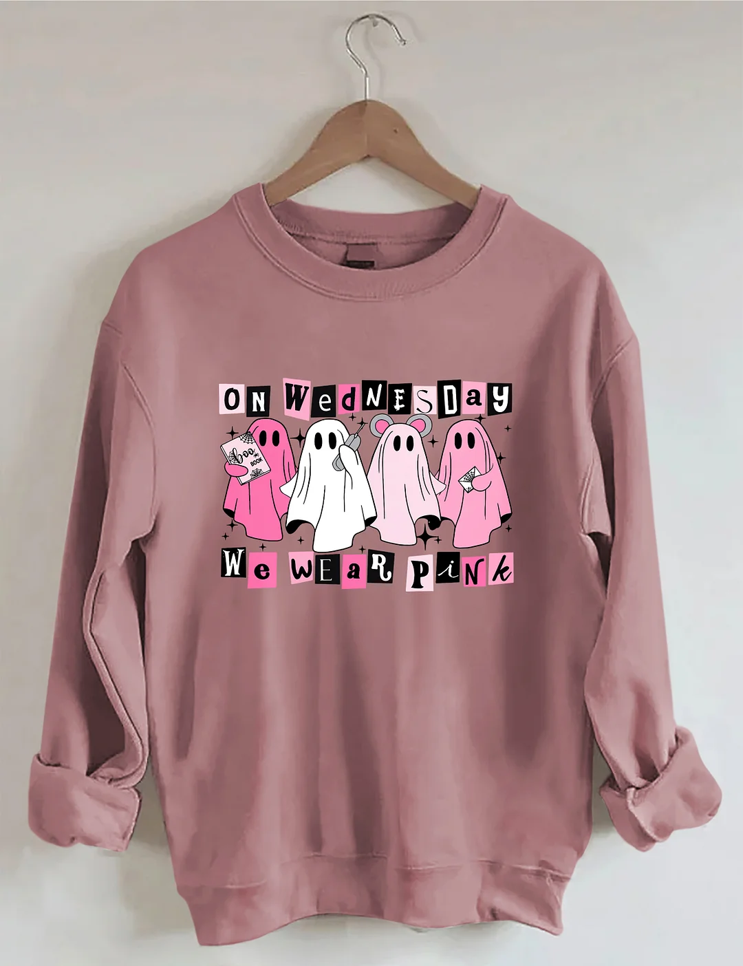 On Wednesday We Wear Pink Sweatshirt