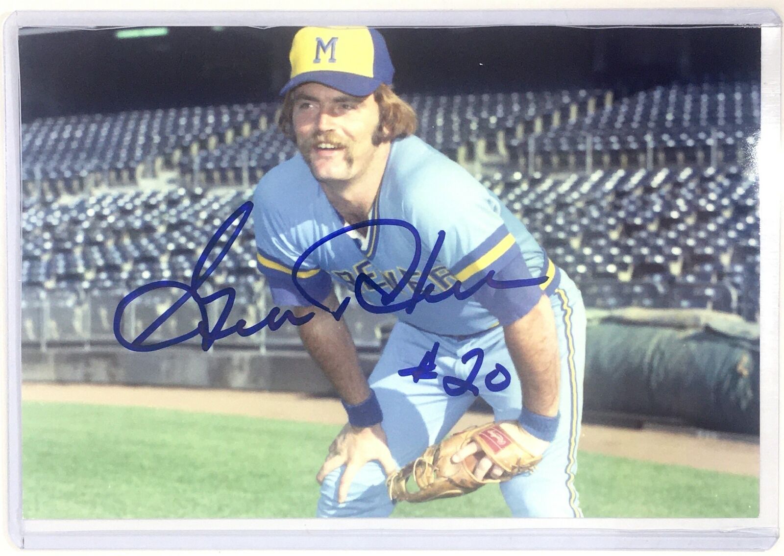 Gorman Thomas Signed 4x6 Photo Poster painting Milwaukee Brewers Autograph Auto Seattle Mariners