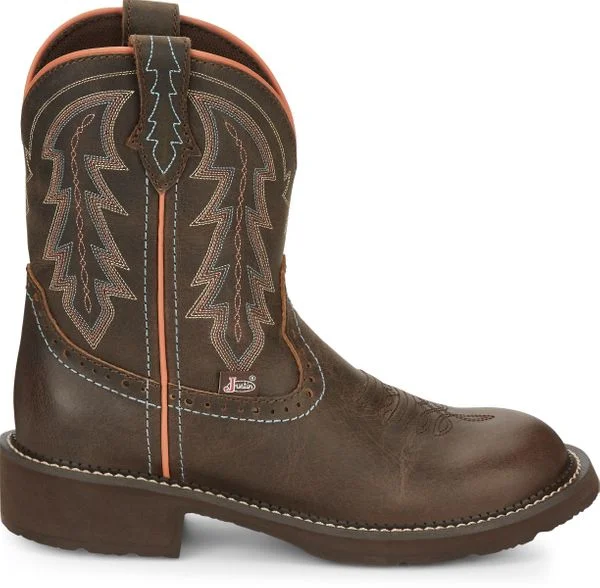 JUSTIN LYLA BAY BROWN WOMEN'S WESTERN BOOT-GY9538