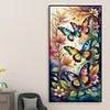 Diamond Painting-DIY Full Round Drill Butterfly(70*40 CM)