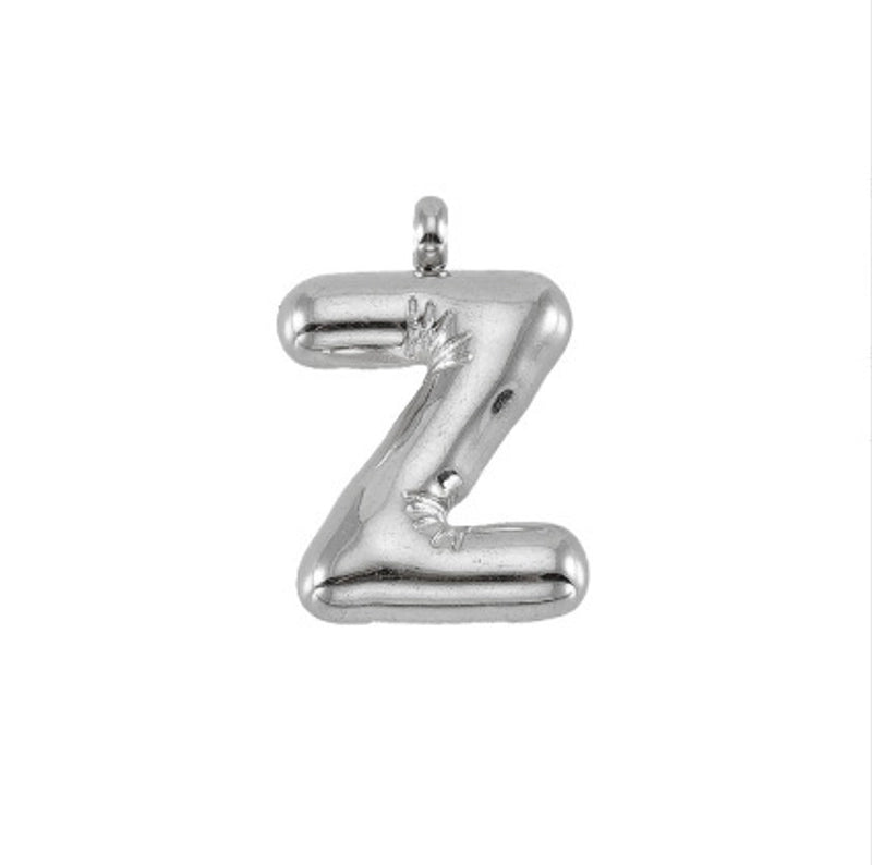 2 Pieces 24mm 304 Stainless Steel Letter Pendant Chain
