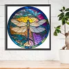 Diamond Painting-DIY Full Round Drill Stained Glass Dragonfly