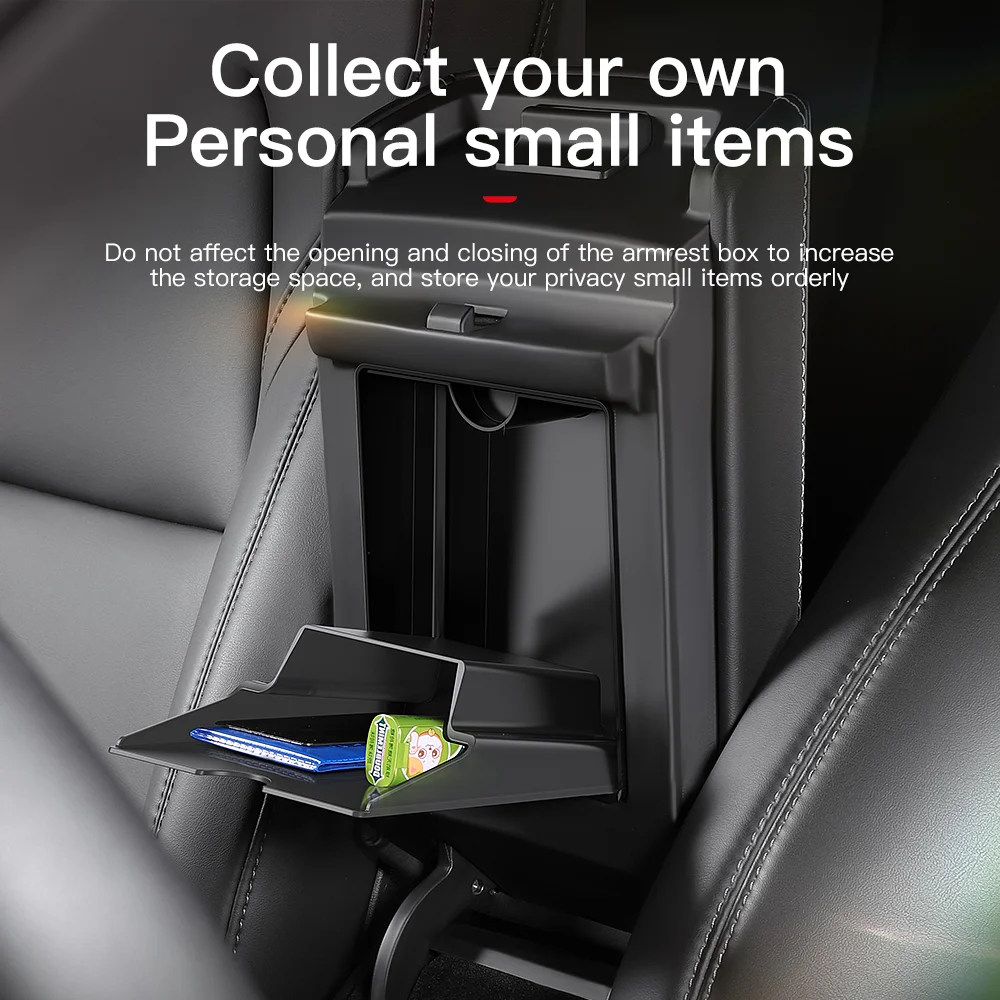 YONZEE Tesla Center Console Magnetic Hidden Storage Box For Tesla Model 3/Y