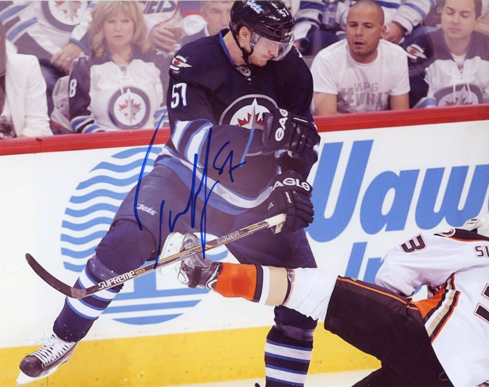 ~~ TYLER MYERS Authentic Hand-Signed WINNIPEG JETS