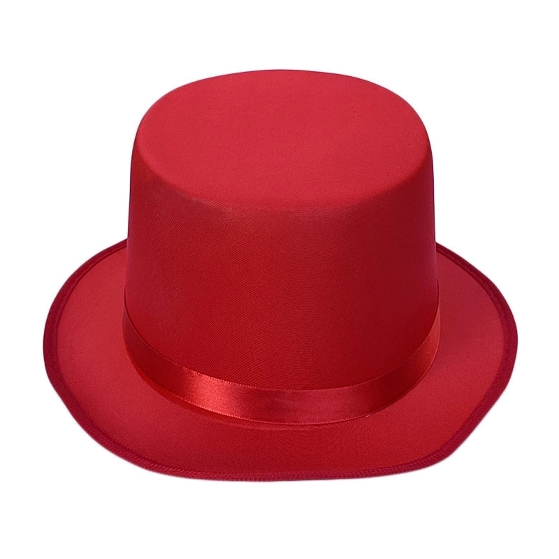 High Hat Retro British Gentleman Jazz Hat Magician Hat Performance Sequin Hat Rain Silk High Barrel Top Hat Non-woven Fabric