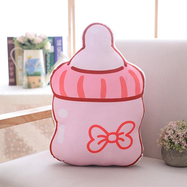 Baby Bottle Plush Pillow