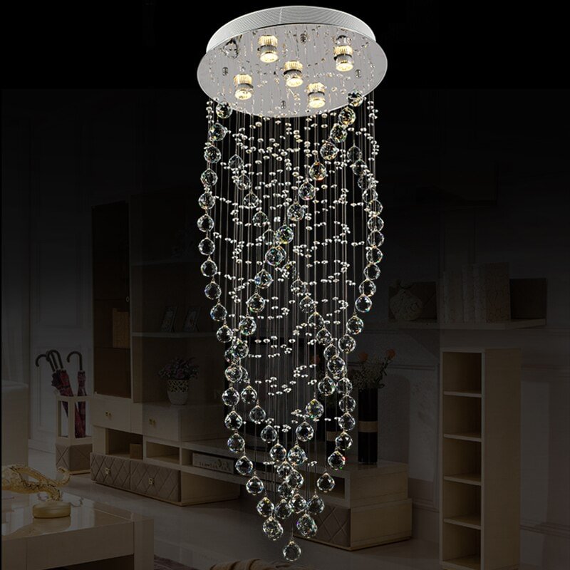 Vintage Europe Chandelier Modern Crystal Lamp With GU10 5 Lights Royal For Bedroom Living Room Hotel Restaurant Lobby Parlor
