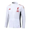 25/26 Liverpool White long zipper  Training Jacket Set