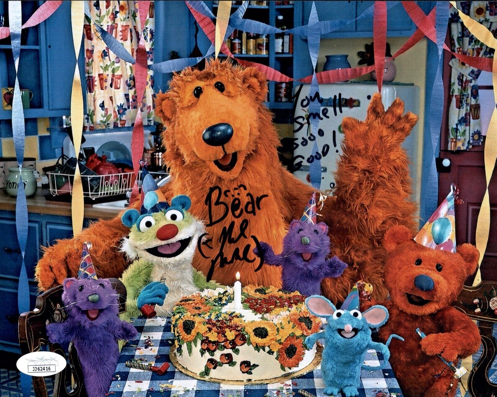 NOEL MACNEAL Signed BEAR IN THE BIG BLUE HOUSE 8x10 Photo Poster painting Autograph JSA COA Cert