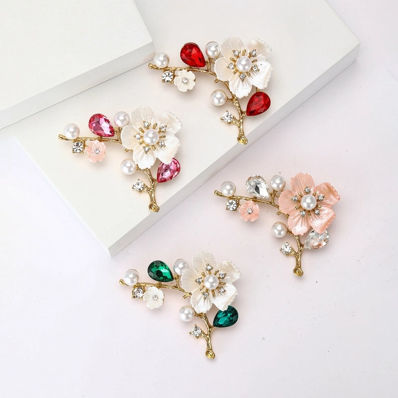 Elegant Pastoral Pin Flower Alloy Women’s Brooches