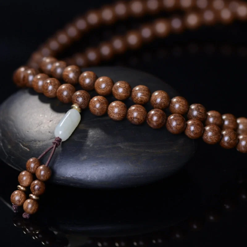 108 Mala Beads Rosewood Jade Calm Bracelet