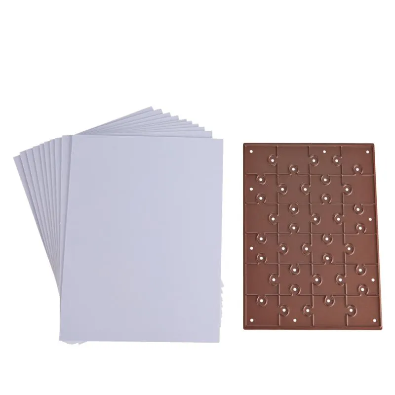 2021 AliliArts Metal Cutting Dies Rectangle puzzle diy Scrapbooking Photo Album Decorative Embossing PaperCard Crafts Die