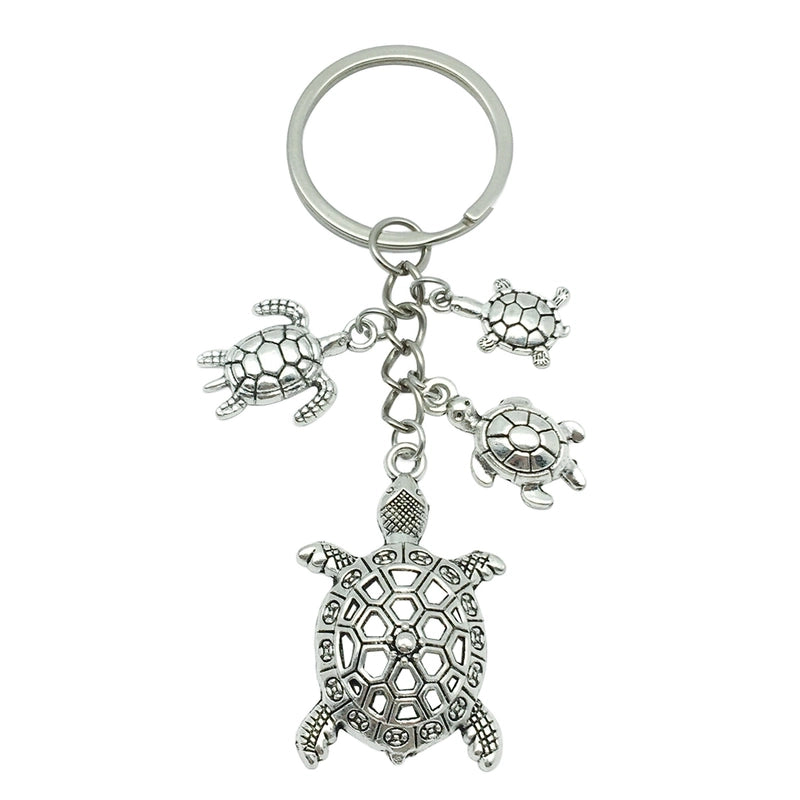 Cute Marine Style Starfish Mermaid Shell Alloy Enamel Bag Pendant Keychain