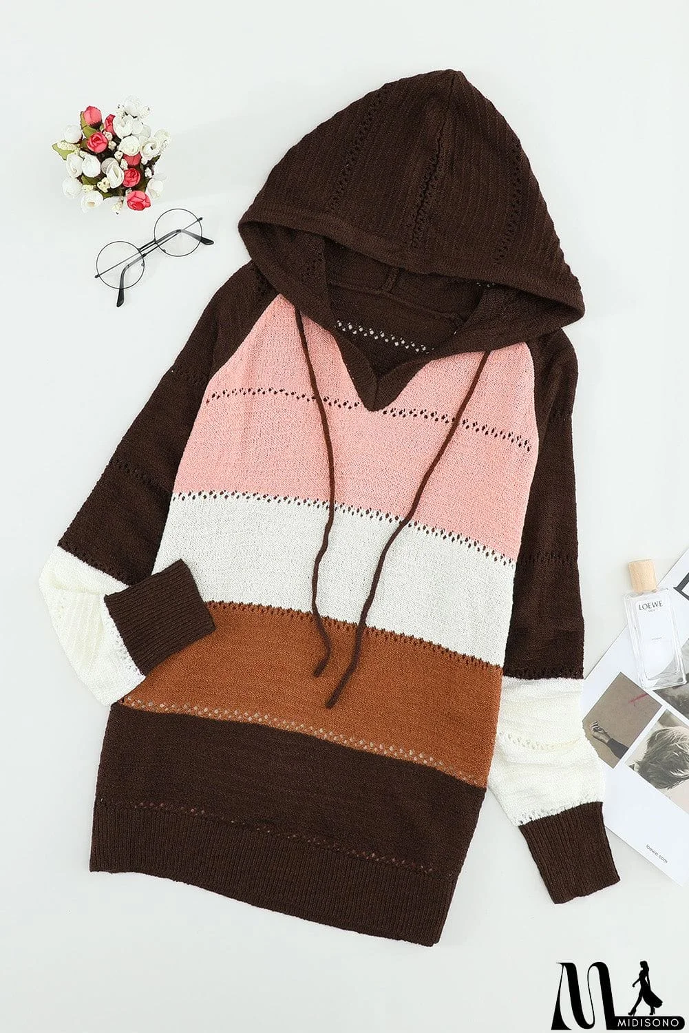 MidiSono - Classic Beach Bonfire Knitted Hoodie