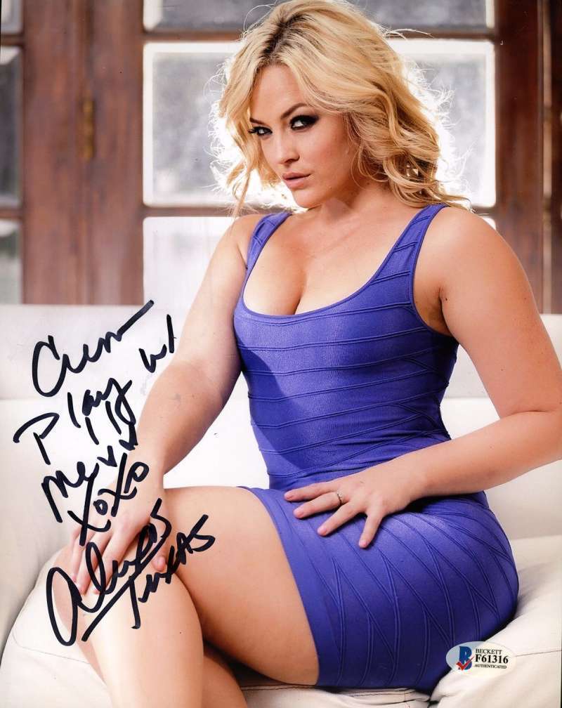 Alexis Texas Bas Beckett Avn Autograph 8x10 Photo Poster painting Hand Signed