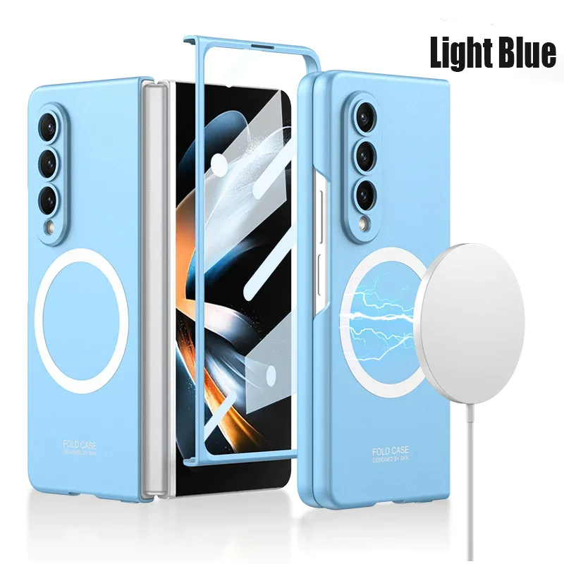 Applicable To Samsung ZFold3/ZFold4 Ultra-Thin Shell Film Wireless Charger Phone Case