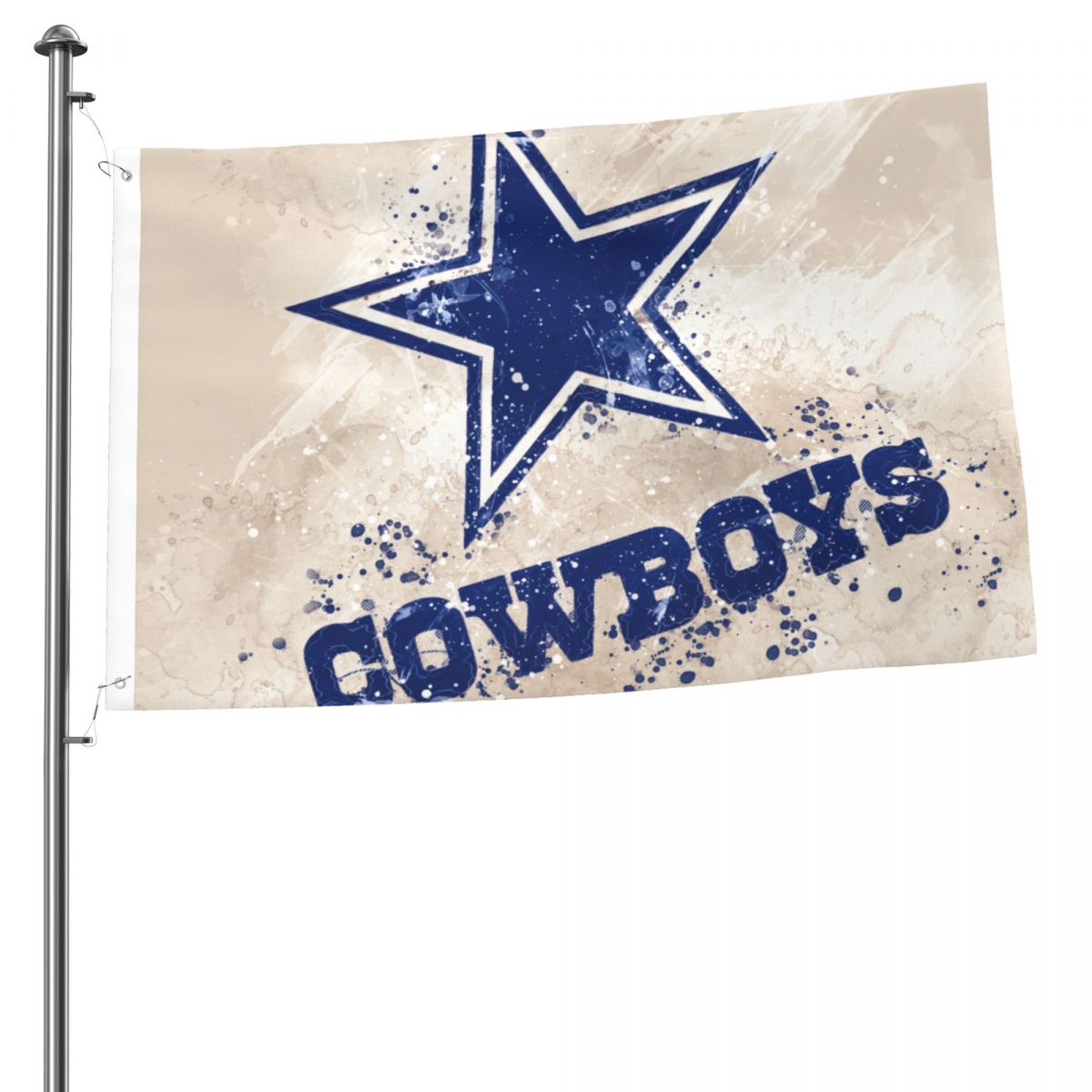 Dallas Cowboys Logo Grunge Art 2x3FT Flag