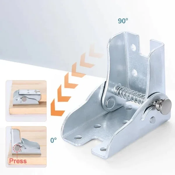🔥Hot Sale 49% Off🔥90 Degree Self-Locking Folding Hinge 