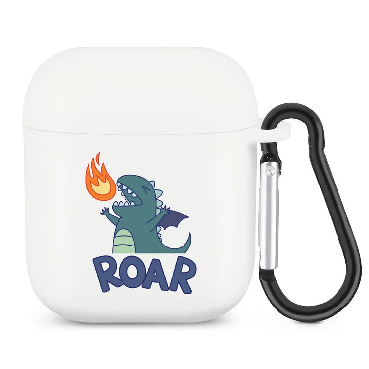 Earbuds Case Cover for AirPods Fire Breathing Little Monster Roar customized, personalized, gift