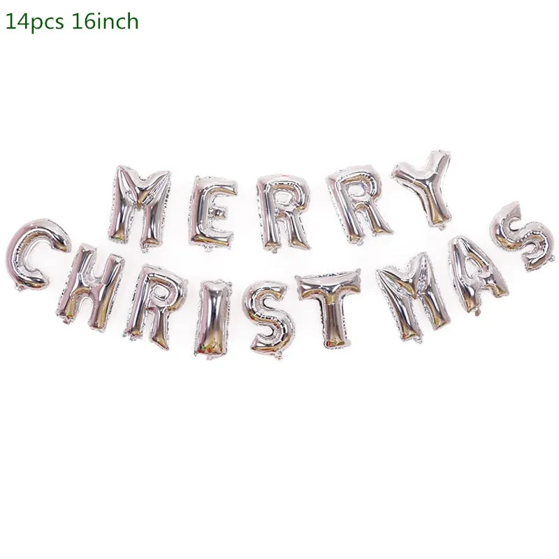 Christmas Decorations for Home Merry Christmas Balloons Banner Photo Booth Props 2022 Happy New Year Decorations Navidad 2020