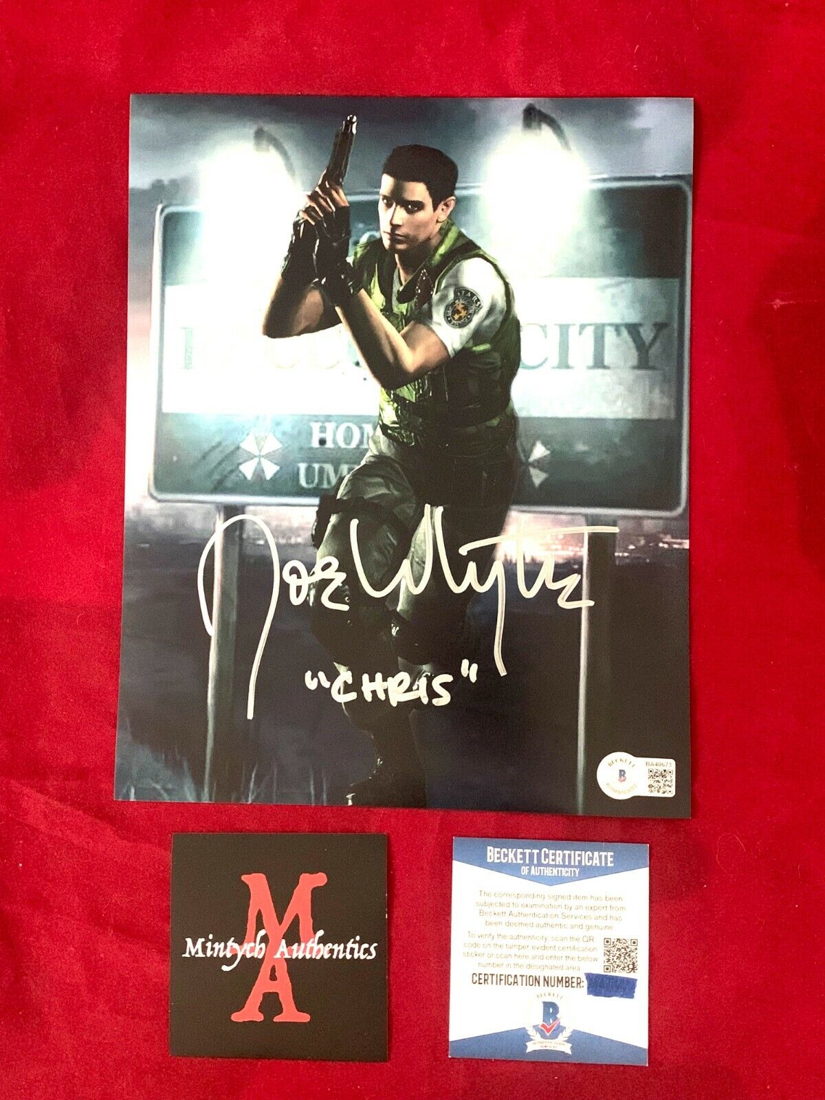 JOE WHYTE AUTOGRAPHED SIGNED 8x10 Photo Poster painting! RESIDENT EVIL! BECKETT COA!