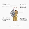 Outdoor Vintage Brass Miner's Lantern with Magnetic Base, Dimmable Light, and Weatherproof Design &ndash; A Portable Light for Camping and Hiking