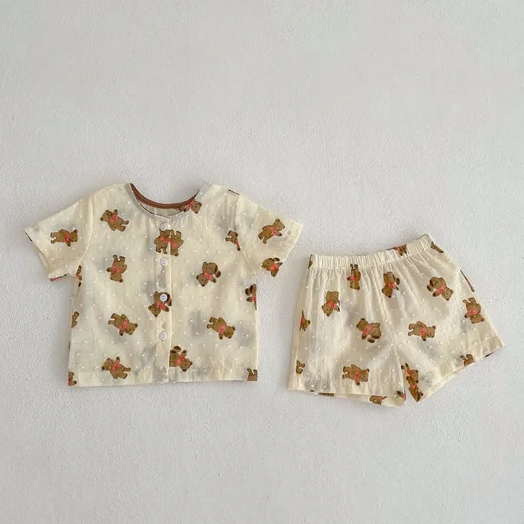 Baby Lovely Bear Tee and Shorts Set