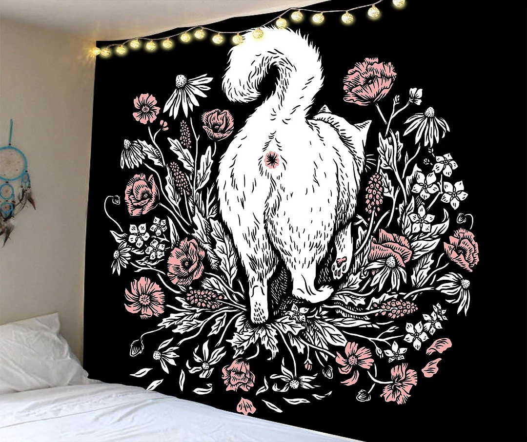 Wall Hanging Tapestry Livingroom Wall Cloth Lion King Wolf Background Cloth Tiger Wall Tapestry Aesthetic Animal Hanging Blanket