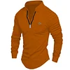 Men's Outdoor Zip Long Sleeve Sports Casual Shirt