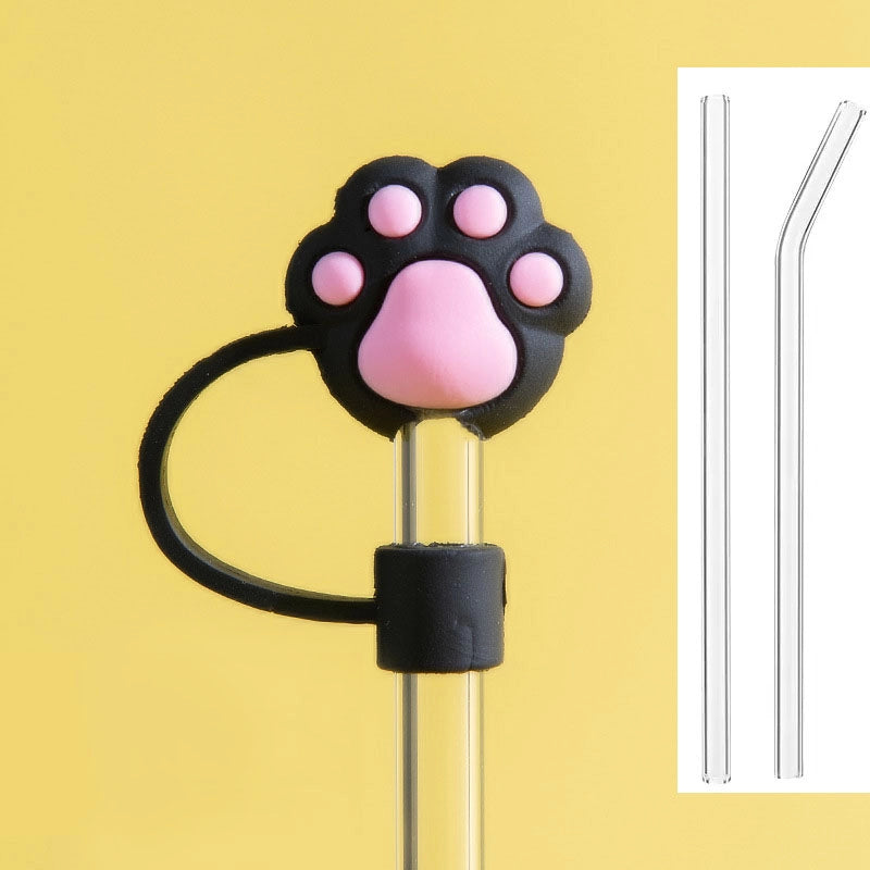 Casual Elegant Cute Flower Silica Gel Straw Decorative Cap 1 Piece