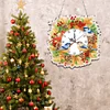 2D Flat DIY Fall Bird Acrylic Diamond Painting Clock Pendant Home Decoration