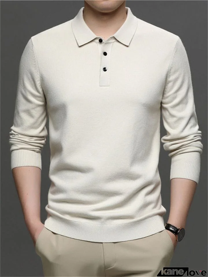 Men's Long Sleeve Turn-down Collar Comfort Cashmere Shirts