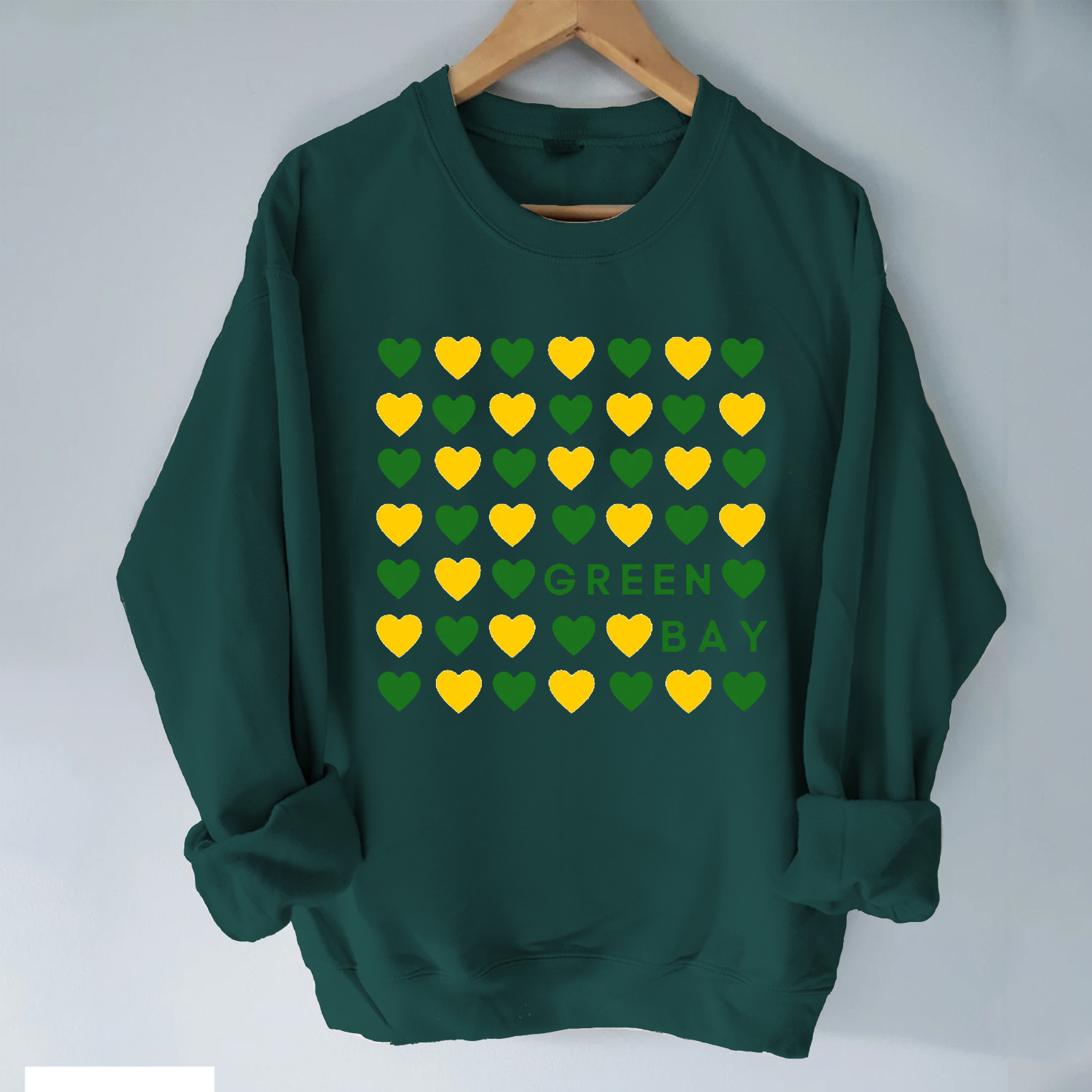 Heart Green Sweatshirt