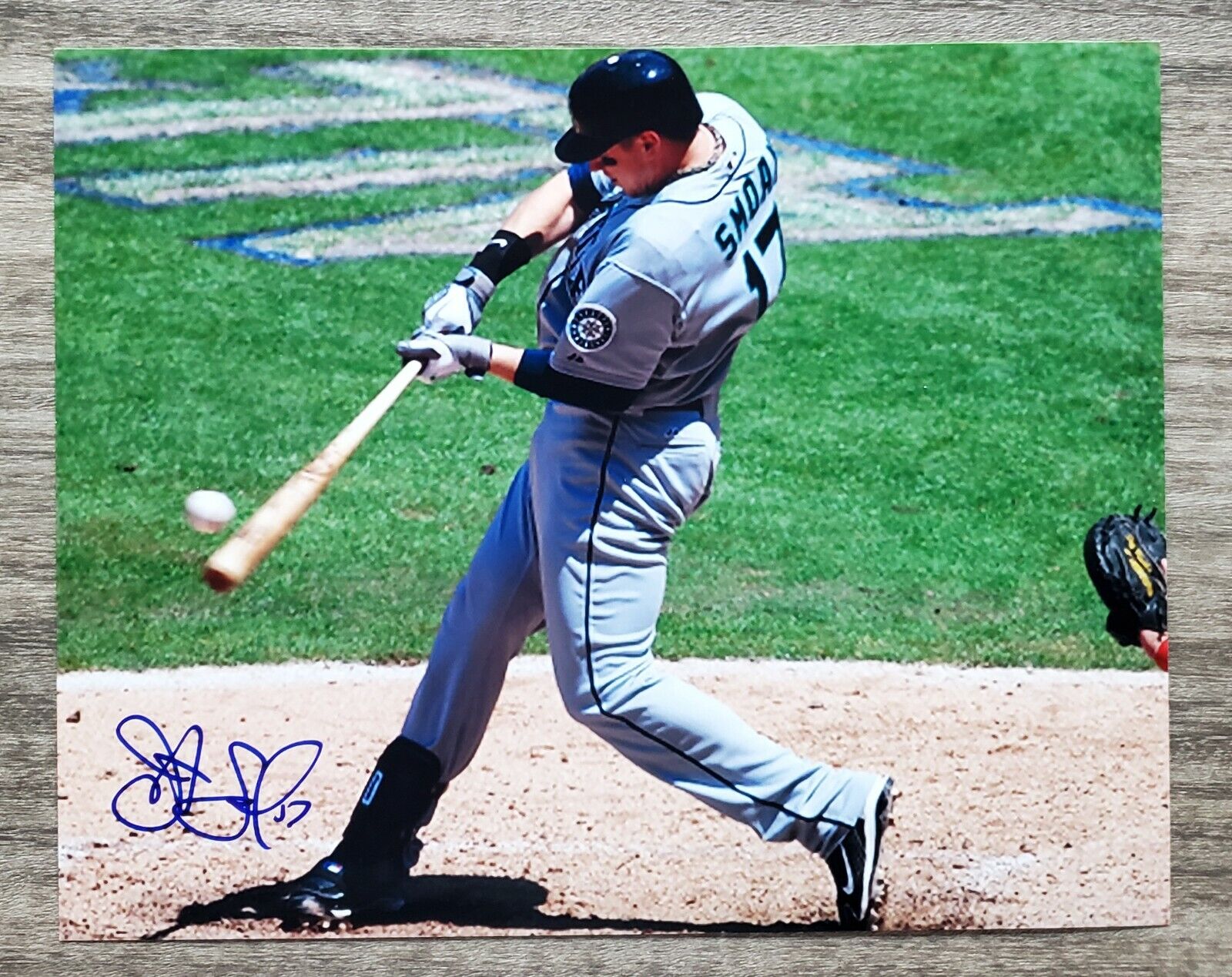 Justin Smoak Signed 8x10 Photo Poster painting Seattle Mariners MLB RAD