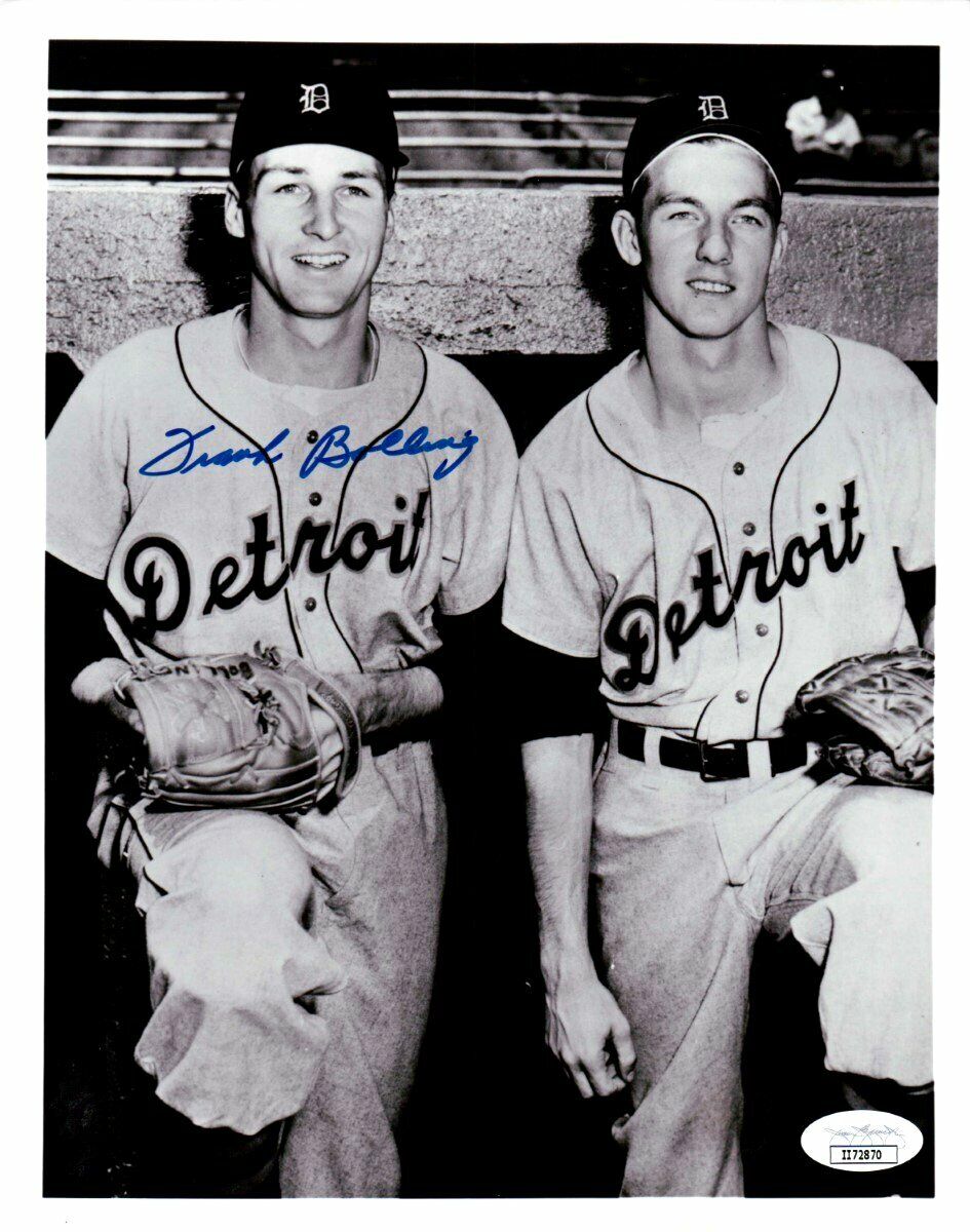 Frank Bolling Signed Autographed 8X10 Photo Poster painting Vintage Detroit Tigers JSA II72870