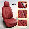 MINGBRON Car Seat Covers,Car Seat Protector Waterproof,Seat Covers Front Set, Car Seat Protectors,Automotive Seat Covers Fit for Most Cars Wine Red
