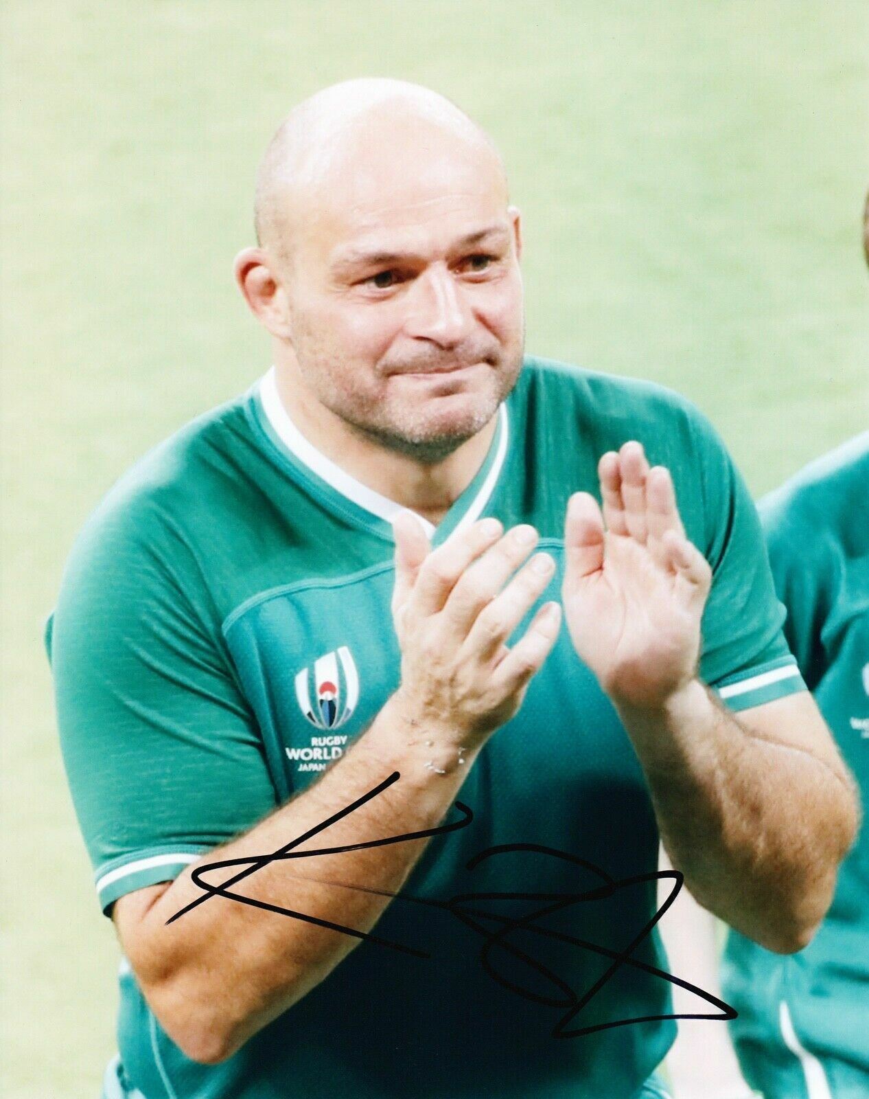 Rory BEST Signed 10X8 Photo Poster painting Ireland ICONIC IMAGE FROM FINAL GAME AFTAL COA (C)