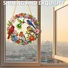 DIY Diamond Painting Kit Garden Wreath Bluebird 9.45x9.45in