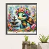 Diamond Painting-DIY Full Round Drill Sea Turtles(40*40CM)