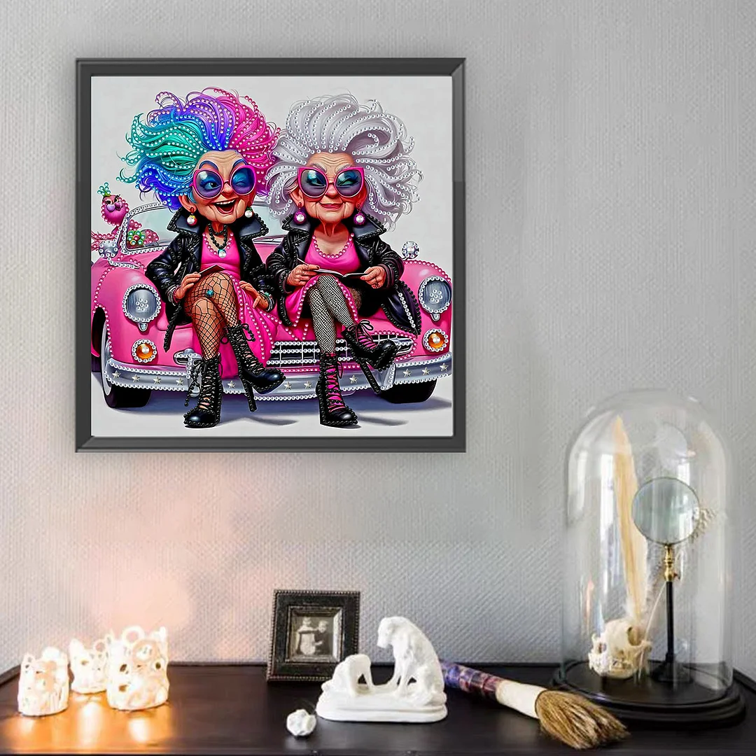 Grandma - Diamond Painting - Partial Special Shaped Drill(Canvas|30*30cm)