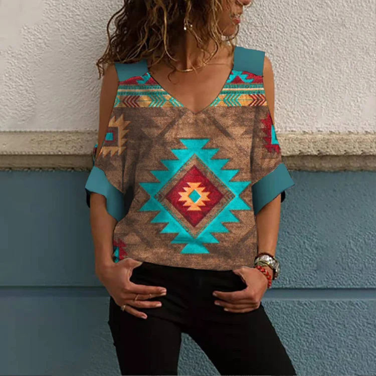 Oversized off-the-shoulder vintage-print T-shirt