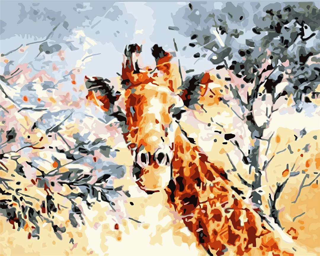 Animal Paint By Numbers Kits UK WH-1216