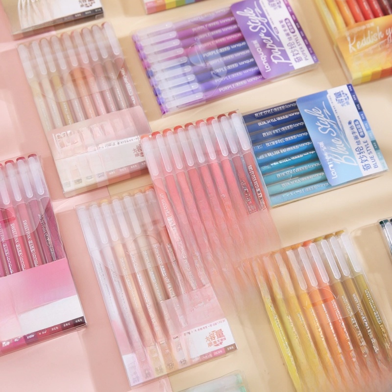 9 Pieces Per Pack Letter Class Learning School Synthetics Basic Watercolor Pen