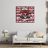 Skull Flowers-11CT Stamped Cross Stitch 50*45cm/19.69*17.72in
