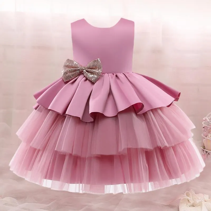 Newborn Baby Girls Dresses For Toddler Kids 1 2 Year Birthday Christening Princess Tutu Costume Infant 1st Baptism Party Clothes
