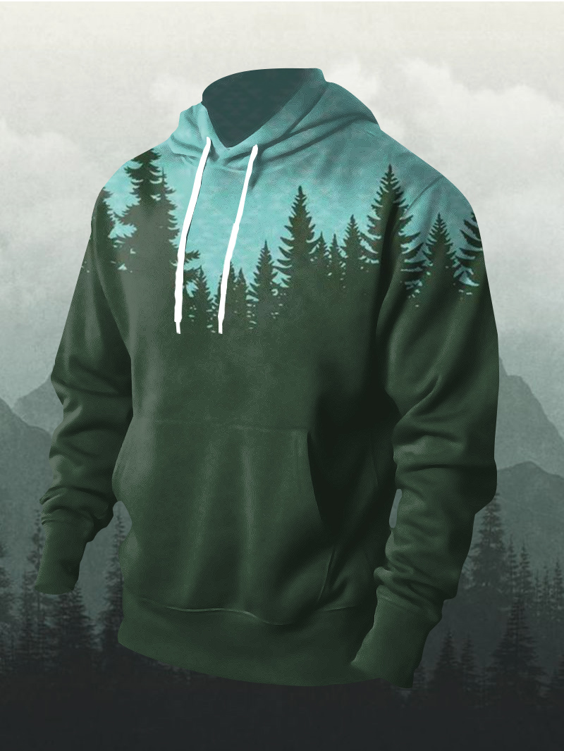 Men's Forest Full Print Hoodie
