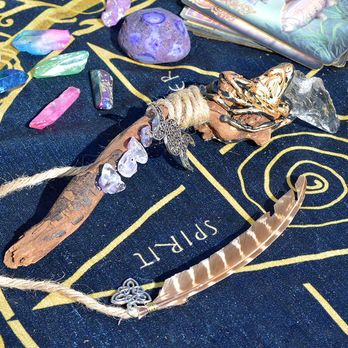 Olivenorma Weird Branches Celtic Knot Accessories Witch Crystal Wands