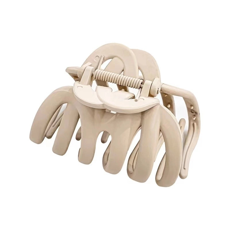 Minimalist Solid Color Plastic Hair Claws